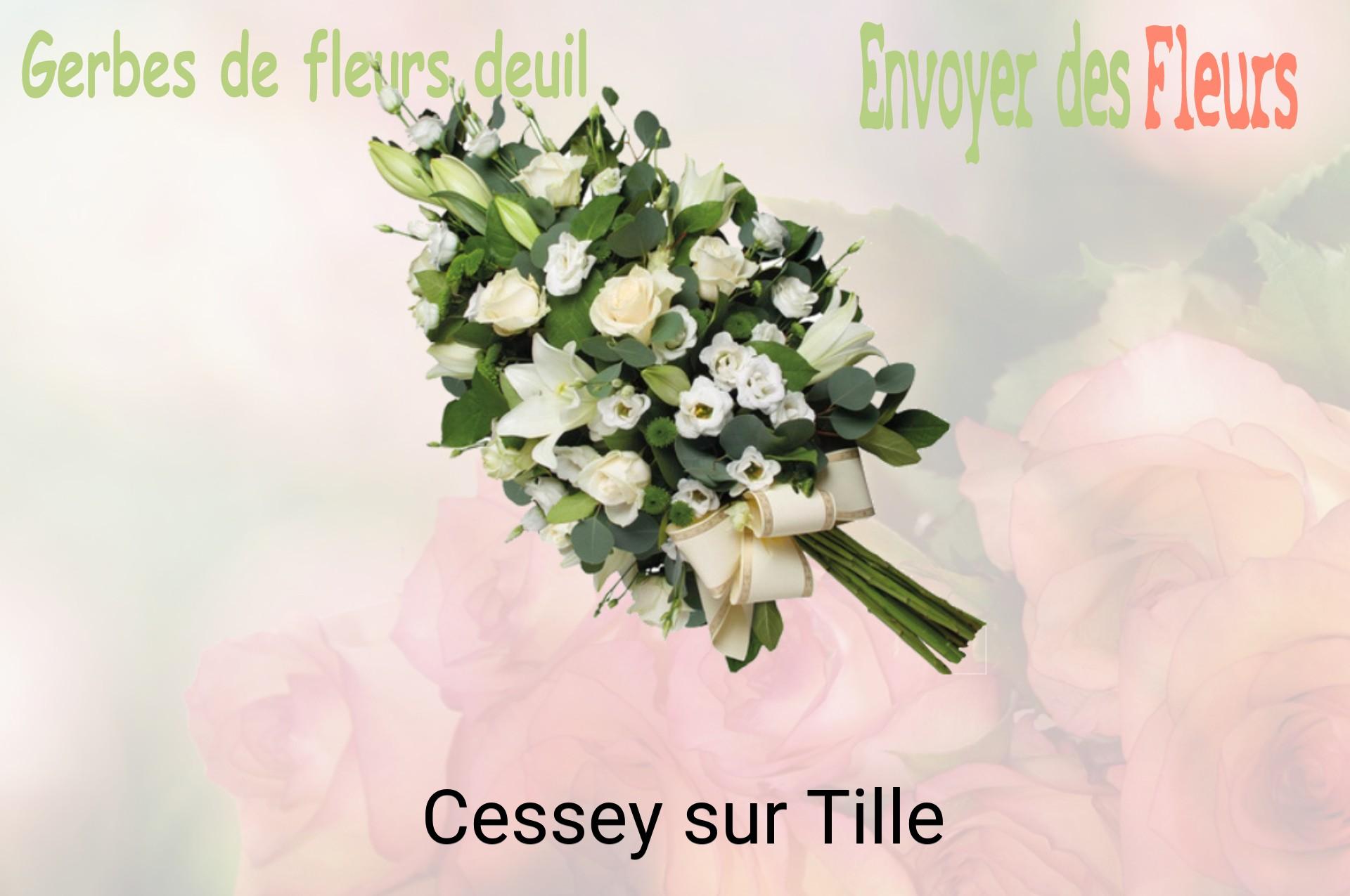 Gerbe de fleurs de deuil livrée à Cessey-sur-Tille